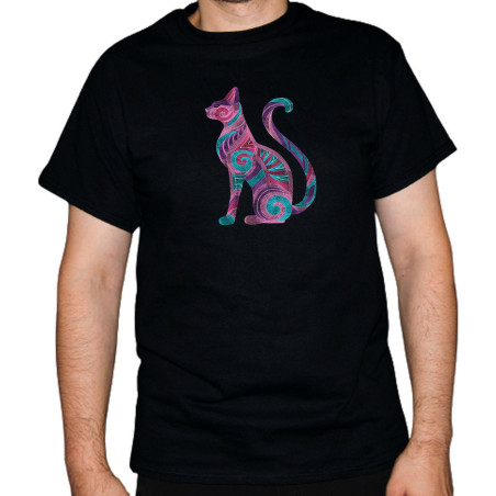 Tricou Brodat - Egyptian Cat