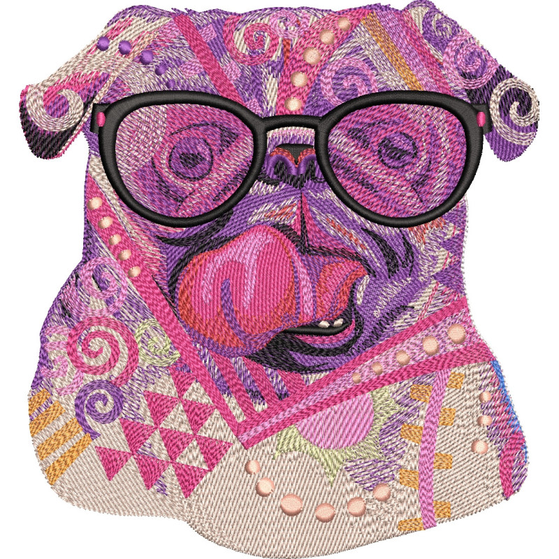 Hanorac Brodat - Pug-a-licious