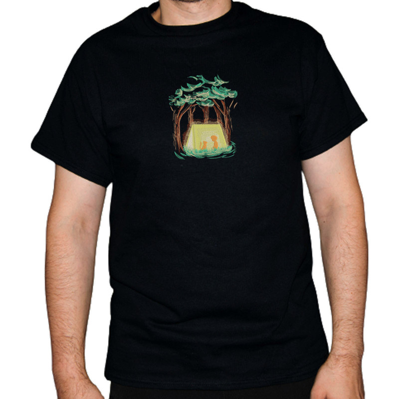 Tricou Brodat - Camping