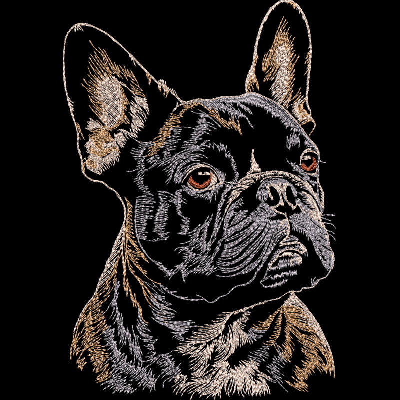 Tricou Brodat - French Bulldog