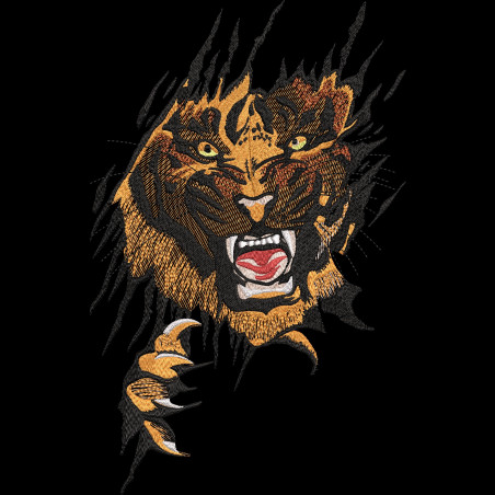 Hanorac Brodat - Tiger Claw