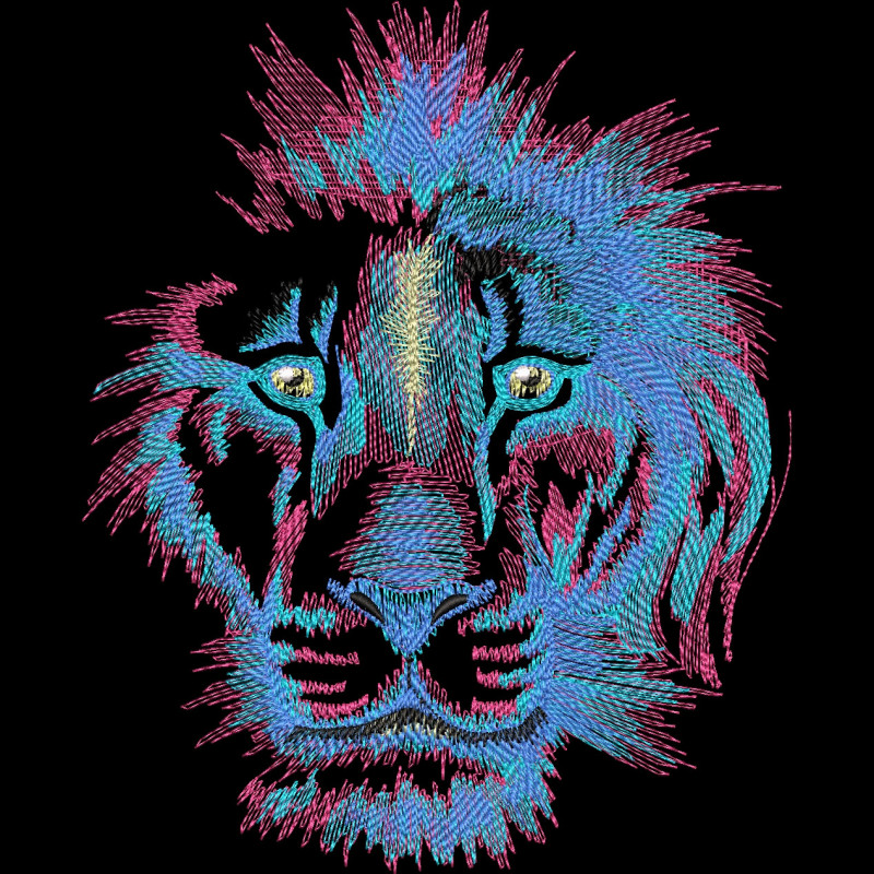 Hanorac Brodat - Majestic Lion