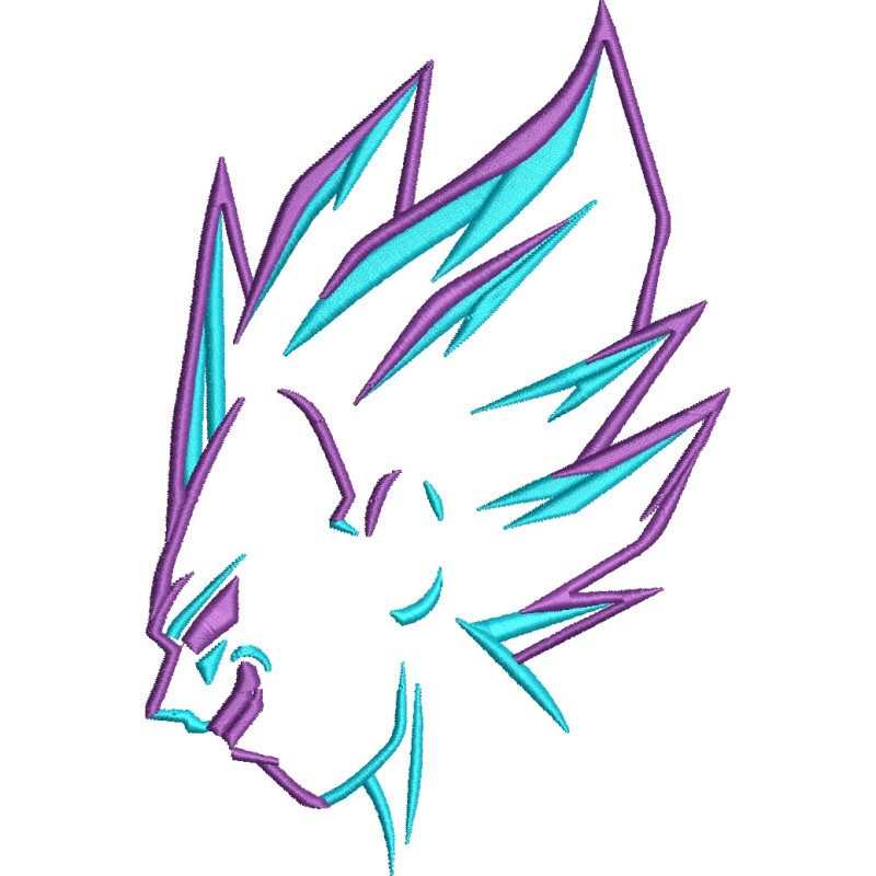 Tricou Brodat - Vegeta Head